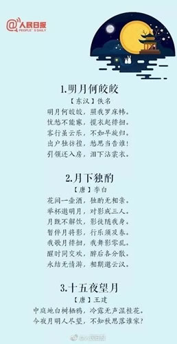 赏月的古诗有哪些_描写赏月的诗句